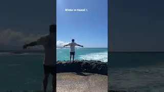 Winter in Hawaii 🌴 🌊 #Waves #Beach #Hawaii #Maunakea #Winter #Paradise #fyp