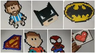 Top Seven(7) Pixel Arts.How To Do?#diy #longvideo #craft #art 