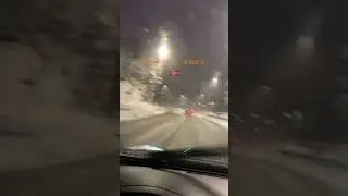 Traffic in Norway kl.7:30 a.m #norway #norge #norwegian #ost #asker #snow #video #adventure #leaf