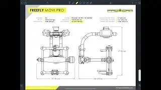 Freefly Movi Pro Technical Specs - Dimensions, Weights, and Ranges