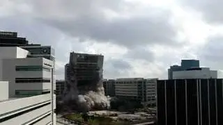 Houston Main Building Implosion 1/8/2012 @ 11:15am
