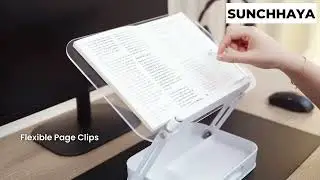 Acrylic Adjustable Book Reading Stand | Comfort + Style...