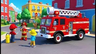 The Friendly Fire Truck Goes &ldquo;Nee Naw&rdquo; 🚒🎵 | 3D Animated Nursery Rhyme for Kids