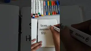 School VS Homework VS Test |CreativeCreations
