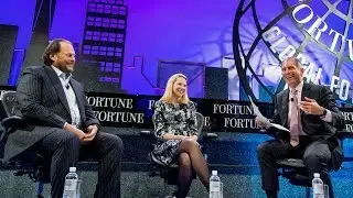 Marissa Mayer and Marc Benioff on changing company culture | Fortune