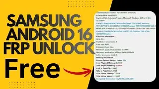 ALL Samsung Devices running Android 16 Frp Unlock (One UI 8/8.5) using a 100% Free Tool! 🔓✨