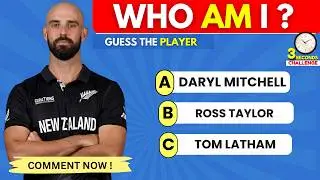 Guess the New Zealand Player Quiz 🏏 | 25 Questions Cricket Challenge 🔥