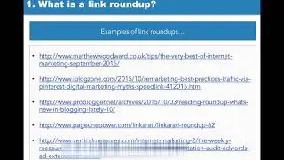 5 2 1   What is a Link Roundup