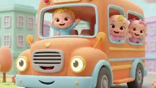 Wheels on the Bus 🚌 Nursery Rhymes for Kids | 3D Cartoon Baby SongsE