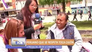 PERUANO QUE SE RESPETA SABE TOCAR CAJ&Oacute;N - ICN MUNDO TV &iexcl;AL AIRE!