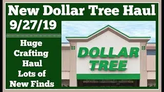 Новая партия Dollar Tree 🤑 27.09.19 Огромная партия крафтовых товаров. Новые предметы