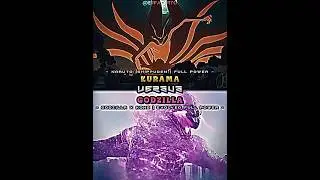 Evolved godzilla vs kurama #short #narutoshippuden  #godzillaxkongthenewempire