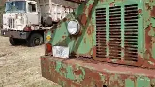 Vintage COE Mack truck & Michigan truck Crane