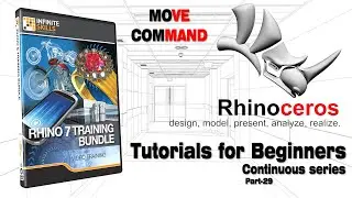 Rhino Tutorials for beginners | Rhinoceros 3D | Part 29 | Move Command