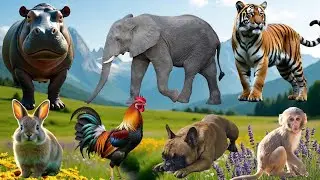Farm Animal Food: Pig, Sheep, Chicken, Goat, Dog, Cat, Cow, Horse, Rabbit &ndash; Animal Video