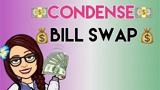 Condense Bill Swap #cashcondensing #billswap