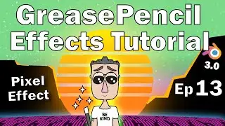 Pixel effect in Grease Pencil - Blender 2.93
