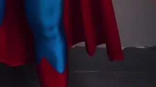 Blue And Red Spandex Super Hero Man Cosplay Costume with Cape Comic Superhero Lycra Zentai Bodysuit