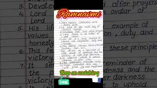 ramnavami essay writing in English, ramnavami essay in English, 10 lines on Ram Navami,