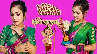 Ganesha chaturthi 🙏 special marthi  makeup look ❤️ s s World #ganeshchaturthi  # makeup look