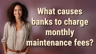 What causes banks to charge monthly maintenance fees?