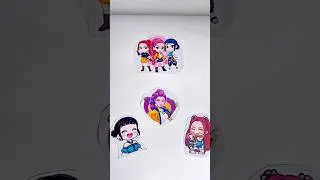 KPOP DEMON HUNTERS/ Sticker Book DIY #huntrix #sajaboys #rumi #mira #zoey
