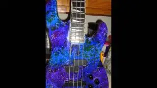 Jackson USA Concert Bass in Coral Sea Graphics