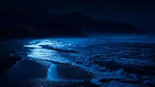 Ocean Waves for Mental Recovery | Night Ocean on Black Screen for Emotional Reset & Deep Rest