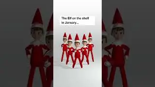 The Elf on the Shelf in January #elfontheshelf