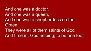 I Sing a Song of the Saints of God