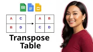 Flip Table Rows & Columns in Google Docs | Quick Transpose Solution