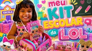 ABRINDO MATERIAL ESCOLAR DA LOL SURPRISE CHLOE BEE #lolsurprise #lool #materialescolar 