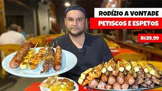 RODIZIO DE PETISCOS E ESPETOS POR R$39,99 - MINEIROS BAR EM RP 2023