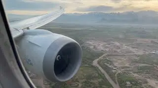 KLM Boeing 787-9 Dreamliner Landing at Santiago Arturo Merino Ben&iacute;tez International Airport
