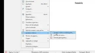 Como fazer sumário automático no Libre Office Writer 2024