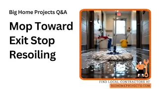 Mop Exit Technique Microfiber Two-Bucket Overlap Method