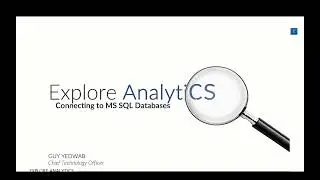 Connecting to MS SQL with Explore Analytics
