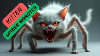 FULL STORY Kitten SPIDER Monster 🫨😿🕷️#aiart #kitten