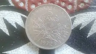 Rare Coin Seumeuse O.Roty Defect 5 Francs 1972 France Rare Coin and Value