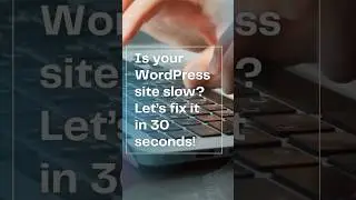 Fix a Slow WordPress Website FAST! ⚡ (30-sec Tip)