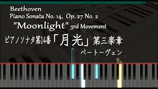 月光 第三楽章 - ベートーヴェン / ピアノソナタ第14番 Op.27-2