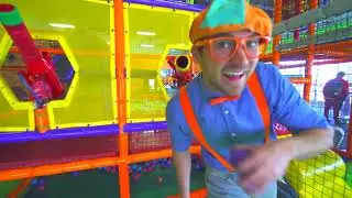 Blippi Visits LOL Kids Club Indoor Play Place 🛝🎉 | Learn with Blippi | Educational Videos for Kids