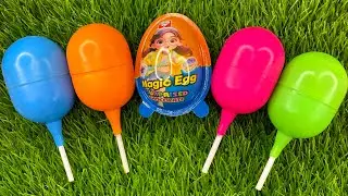 New Glitter Rainbow Lollipop Candy I Cutting | ASMR | Satisfying Video