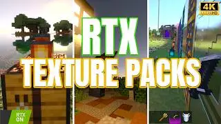 RTX TEXTURE PACKS para Minecraft Bedrock | 1.21.x