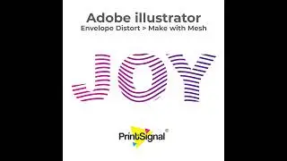 Adobe illustrator Tutorial for Beginners | Envelope Distort - Make with Mesh | Learn Graphic Design