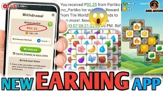 TILE WORLD WITHDRAWAL | FREE TO PLAY | LEGIT PAYING | NEW EARNING APP 2025 | HONEST REVIEW TUTORIAL