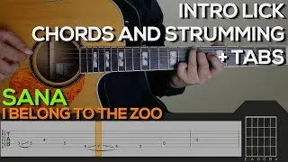 I Belong To The Zoo - Sana Guitar Tutorial [INTRO, CHORDS AND STRUMMING + TABS]