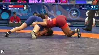 BRONZE WW - 49 kg: T. IKEI (USA) v. M. MUNKHBAT (MGL)