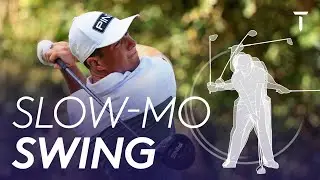 Viktor Hovland's golf swing in Slow Motion