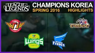 [Highlights] SKT vs JAG & AFS vs KDM - LCK Spring 2016 W10D1